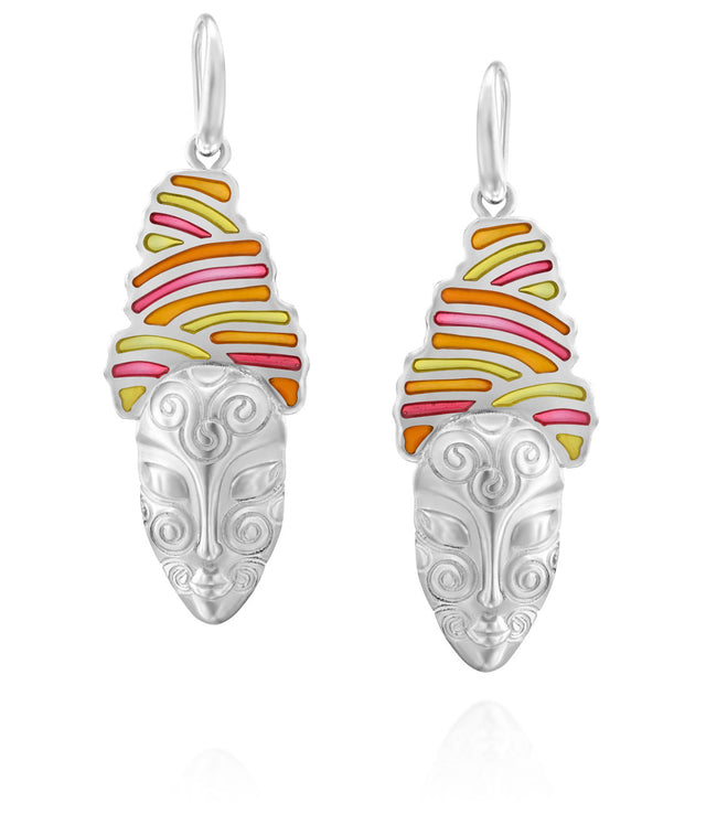 Little dreamer colorful sterling silver earrings,