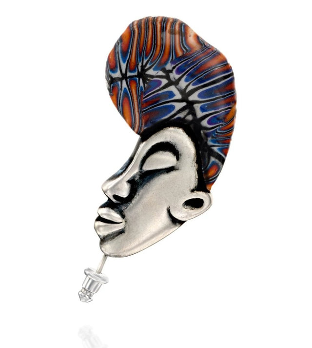 African collection brooch